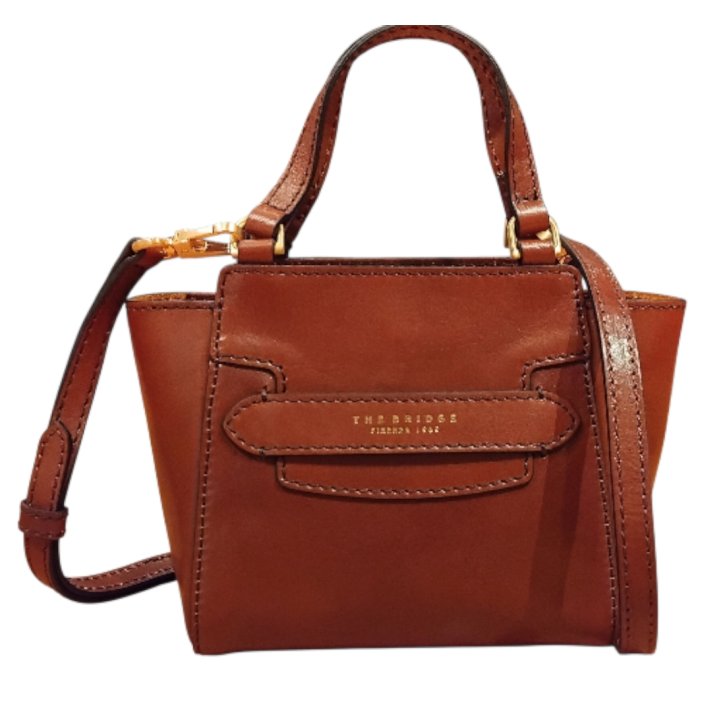 the bridge Handtasche Rindleder braun